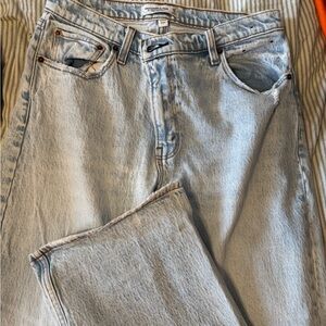 Abercrombie & Fitch Light Wash Straight Jeans Extra Long